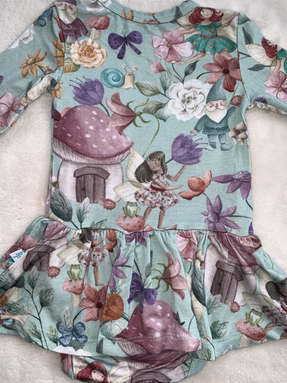 NWT Posh Peanut Faye Bamboo Twirl Skirt Bodysuit Dress Fairies 3-6M - Picture 7 of 7